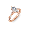 1 Ct Marquise Moissanite Intertwined Engagement Ring