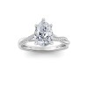 5 Ct Pear Lab Diamond Intertwined Engagement Ring