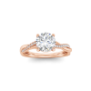 1 Ct Round Lab Diamond Intertwined Engagement Ring