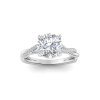 3 Ct Round Lab Diamond Intertwined Engagement Ring