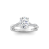 5 Ct Oval Moissanite Intertwined Engagement Ring