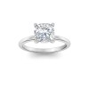 4 Ct Cushion Lab Diamond Solitaire Engagement Ring