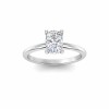 1 Ct Rectangular Cushion Lab Diamond Solitaire Engagement Ring