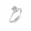 1 Ct Rectangular Cushion Lab Diamond Solitaire Engagement Ring