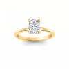 1 Ct Rectangular Cushion Moissanite Solitaire Engagement Ring