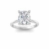 4 Ct Rectangular Cushion Moissanite Solitaire Engagement Ring