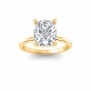 5 Ct Rectangular Cushion Moissanite Solitaire Engagement Ring