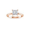 2 Ct Princess Lab Diamond Solitaire Engagement Ring