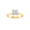 1 Ct Princess Lab Diamond Solitaire Engagement Ring