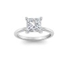 3 Ct Princess Lab Diamond Solitaire Engagement Ring