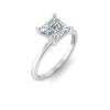 3 Ct Princess Lab Diamond Solitaire Engagement Ring