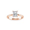 1 Ct Radiant Moissanite Solitaire Engagement Ring