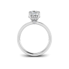 1 Ct Pear Moissanite Dainty Channel Set Engagement Ring