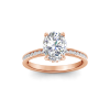 1 Ct Oval Lab Diamond Dainty Channel Set Engagement Ring