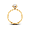 2 Ct Oval Lab Diamond Dainty Channel Set Engagement Ring