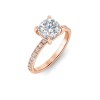 1 Ct Cushion Lab Diamond Dainty Thin Engagement Ring