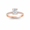 1 Ct Rectangular Cushion Lab Diamond Dainty Thin Engagement Ring