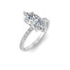 3 Ct Marquise Lab Diamond Dainty Thin Engagement Ring