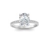 2 Ct Oval Lab Diamond Dainty Thin Engagement Ring