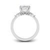 1 Ct Oval Lab Diamond Three Stone Tapered Engagement Ring