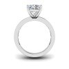 4 Ct Cushion Lab Diamond Channel Set Engagement Ring