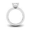 2.5 Ct Emerald Lab Diamond Channel Set Engagement Ring