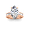 5 Ct Marquise Moissanite Channel Set Engagement Ring
