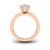 2 Ct Pear Lab Diamond Channel Set Engagement Ring