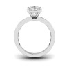 3 Ct Pear Moissanite Channel Set Engagement Ring