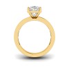 2.5 Ct Pear Moissanite Channel Set Engagement Ring