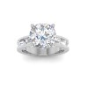 2.5 Ct Round Colorless Lab Diamond Channel Set Engagement Ring