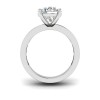 2.5 Ct Round Colorless Lab Diamond Channel Set Engagement Ring