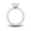 2.5 Ct Radiant Colorless Lab Diamond Channel Set Engagement Ring