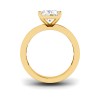4 Ct Radiant Lab Diamond Channel Set Engagement Ring