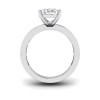 6 Ct Oval Moissanite Channel Set Engagement Ring