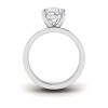 2.5 Ct Pear Lab Diamond Solitaire Engagement Ring with Wide Bands