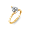 2 Ct Pear Lab Diamond Secret Halo Engagement Ring