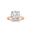 4 Ct Round Moissanite Secret Halo Engagement Ring