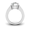 2 Ct Round Lab Diamond Wide Channel Engagement Ring