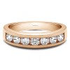 0.5 Carat Seven Stone Channel Set Wedding Ring