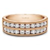 1 Carat Double Row Channel Set Anniversary Band