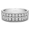 1 Carat Double Row Channel Set Anniversary Band