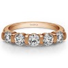 0.75 Carat Five Stone Bar Set Wedding Band