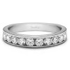 0.75 Carat 10 Stone Straight Channel Set Wedding Ring