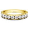 1 Carat 10 Stone Straight Channel Set Wedding Ring