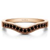 0.5 Ct. Black Vintage Contour Band with Milgrained Edges