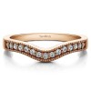 0.5 Ct. Vintage Contour Band with Milgrained Edges