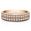 0.48 Carat Double Row Channel Fishtail Set Wedding Band