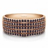 0.5 Carat Sapphire Multi Row Shared Prong Wedding Ring
