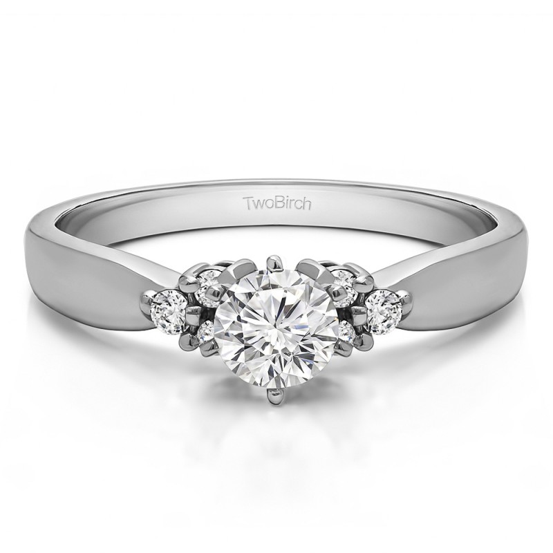 Cluster Engagement Ring Bridal Set (2 Rings) (0.63 Ct. Twt.) - ST-ENG ...